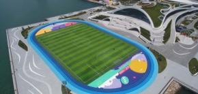 潮起港灣，綠滿(mǎn)操場(chǎng)！北京火炬生地人造草坪傾情助力“至海港灣--海上大操場(chǎng)”煥新起航